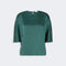 WEEKEND MAX MARA WKDAureo Loose Pleated Satin Blouse in Dark Green