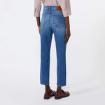 WEEKEND MAX MARA WKDLana Slim Fit Stretch Cropped Denim Jeans in Navy Medium