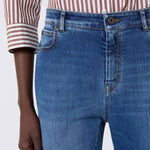WEEKEND MAX MARA WKDLana Slim Fit Stretch Cropped Denim Jeans in Navy Medium