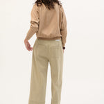 BEATRIZ FUREST Outside Wide Leg Trousers in Taupe