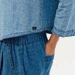 BEATRIZ FUREST Walter Denim Pants in Denim Sky