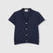 BEATRIZ FUREST Pierre Short Sleeve Cardigan in Deep Blue