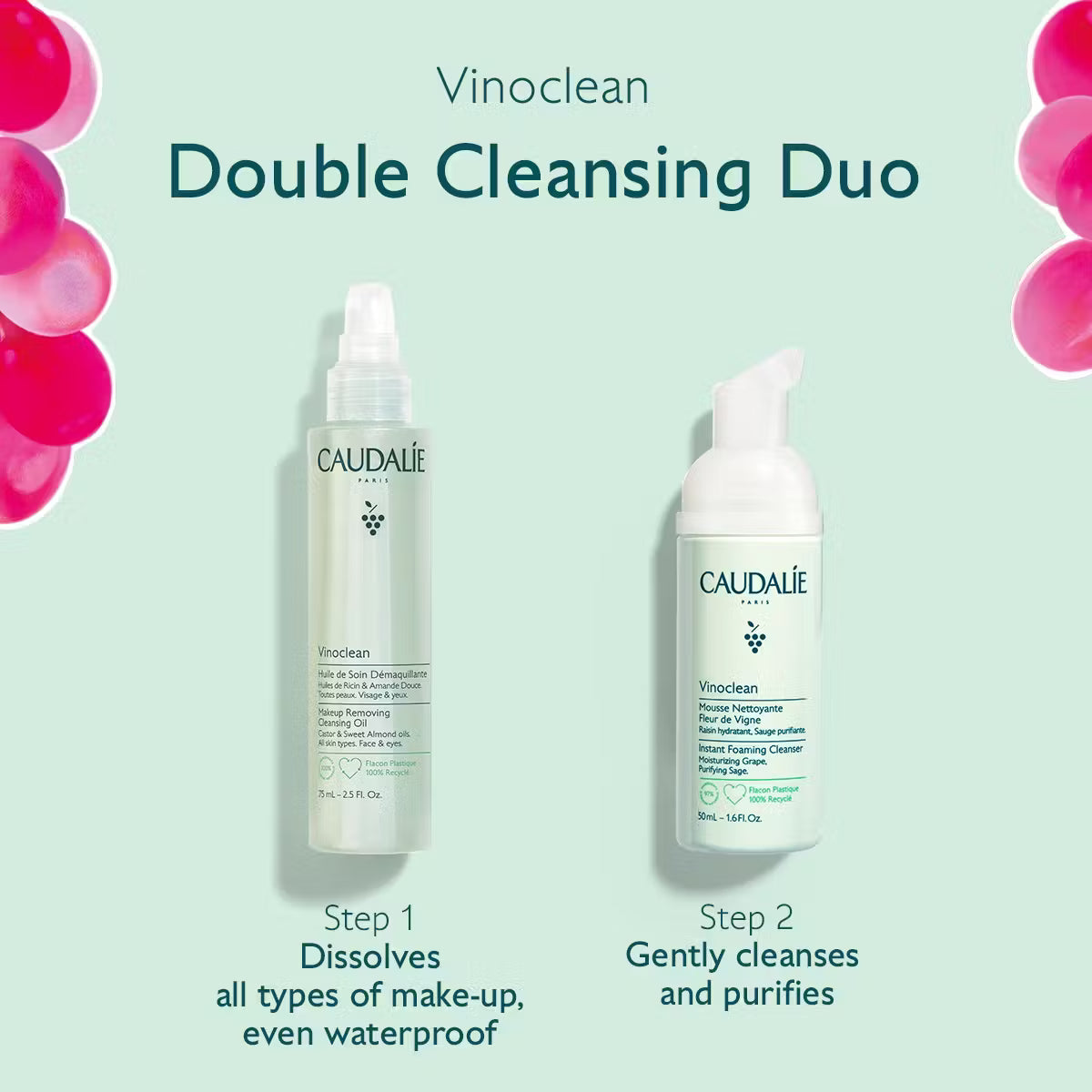 CAUDALIE Vinoclean Double Cleansing Duo