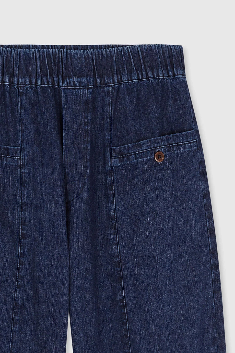 BEATRIZ FUREST Barlovento Wide Leg Jeans in Denim Navy