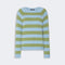 WEEKEND MAX MARA WKDGhiacci Alpaca & Cotton Stripe Sweater in Light Blue