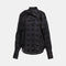 ESSENTIEL ANTWERP Kiss Oversized Check Shirt with Scarf in Grey