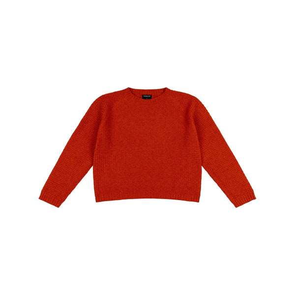 QUINTON & CHADWICK Textured Lambswool Jumper in Furnace