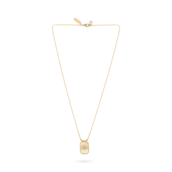TALIS CHAINS Talisman Pendant Necklace in Cubic Zirconia