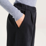 SACRECOEUR Leon Wide Leg Trousers in Navy