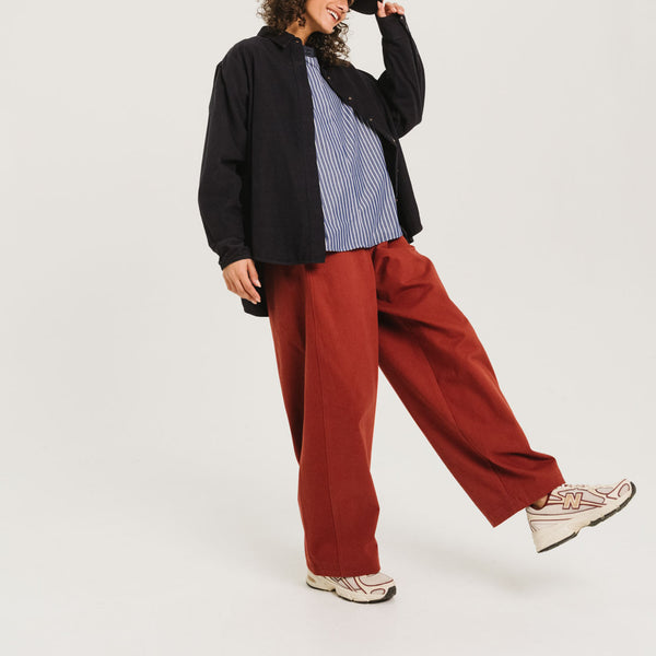 SACRECOEUR June Navy Velvet Shirt in Blue