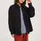 SACRECOEUR June Navy Velvet Shirt in Blue