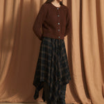 SOPHIE + LUCIE Panuelo Berlin Check Skirt in Brown