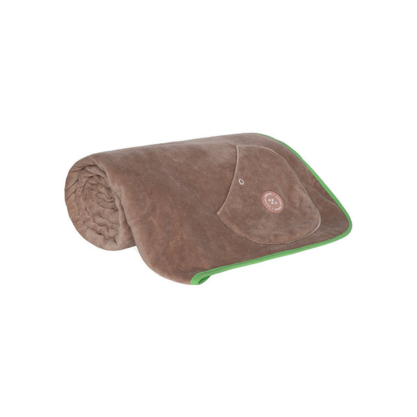 SORBET ISLAND Wavy Beach Towel in Hazelnut