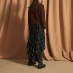 SOPHIE + LUCIE Panuelo Berlin Check Skirt in Brown