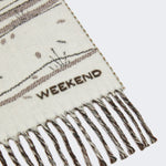 WEEKEND MAX MARA WKABaffo Wool Blend Knit Scarf in Ivory