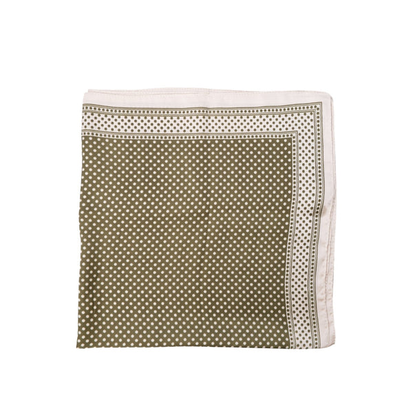BLACK COLOUR BCPaula Dotted Satin Scarf  in Army