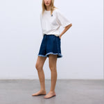 THE NEW SOCIETY TNS Denim Shorts in Indigo Denim