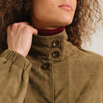 SACRECOEUR Lise Leather Jacket in Green