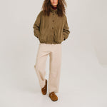 SACRECOEUR Lise Leather Jacket in Green