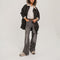 SACRECOEUR Mahot Charbon Parka with Boucle Collar in Black