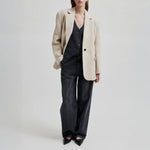 SECOND FEMALE Sera Blazer in Beige Melange