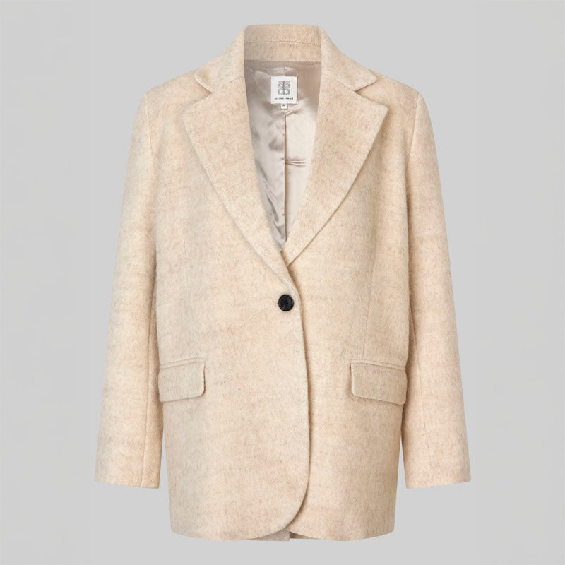 SECOND FEMALE Sera Blazer in Beige Melange