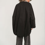 SACRECOEUR Mahot Charbon Parka with Boucle Collar in Black