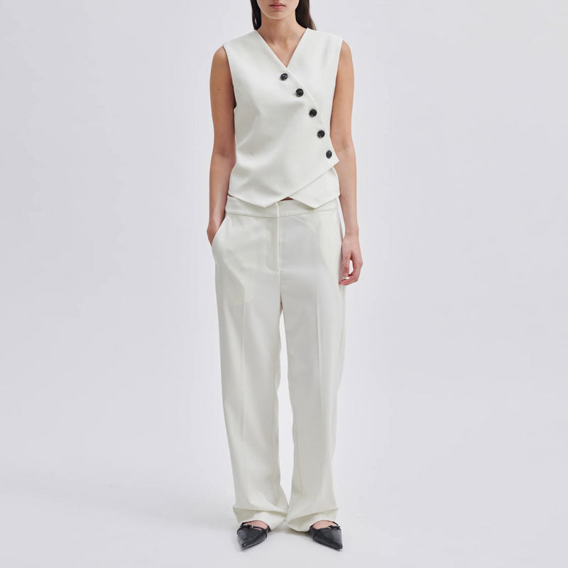 SECOND FEMALE Kaleem Suit Trousers in Vaporous White