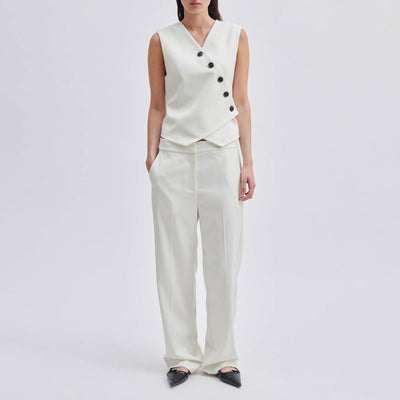 SECOND FEMALE Kaleem Suit Trousers in Vaporous White