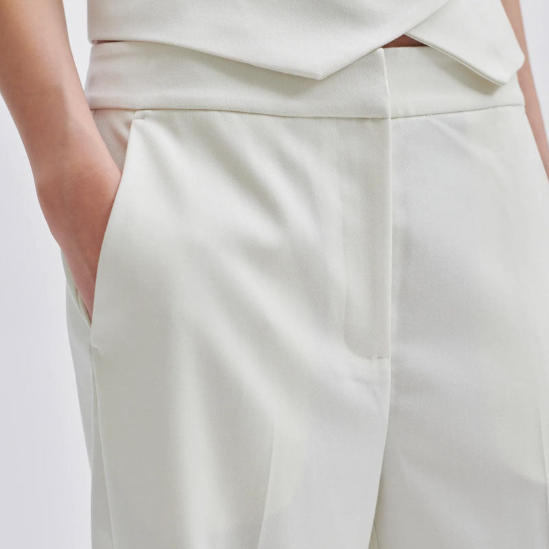 SECOND FEMALE Kaleem Suit Trousers in Vaporous White