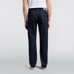EDWIN Kaihara Regular Straight Indigo Lightweight Red Selvage Jeans in Blue Rinsed