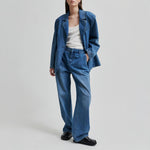 SECOND FEMALE Everly Denim Jeans in Blue Denim
