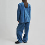 SECOND FEMALE Everly Denim Jeans in Blue Denim