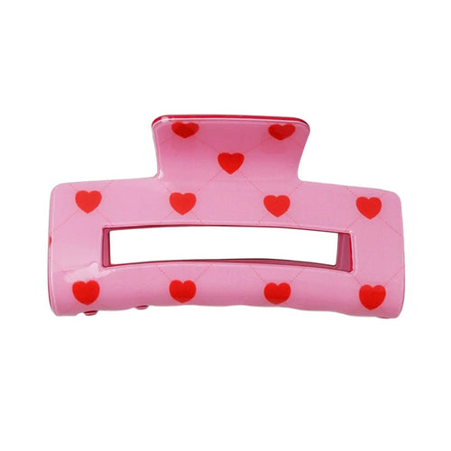 BLACK COLOUR BCBERLIN heart hair claw in Pink