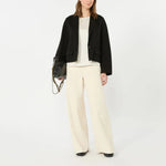 WEEKEND MAX MARA WKDGilbert Satin Crewneck T-Shirt in Ivory