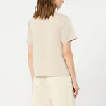 WEEKEND MAX MARA WKDGilbert Satin Crewneck T-Shirt in Ivory