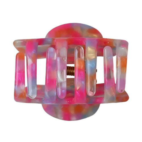 BLACK COLOUR BCFRAN medium hair claw in Pink Multi