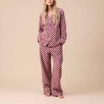 TBCO. Cotton Pyjamas in Burgundy Checkerboard