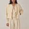 MAISON HOTEL Otelo Linen Jacket in Ivory Whisper