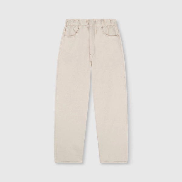 BEATRIZ FUREST Newport Straight Leg Jeans in Ecru