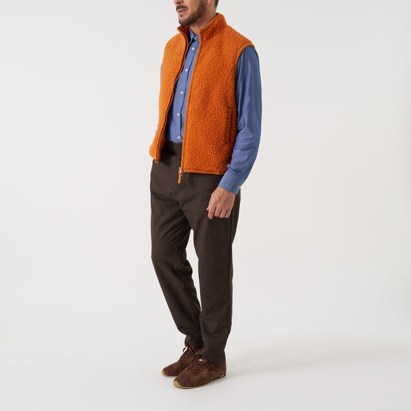 UNIVERSAL WORKS Hep Mountain Gilet in Orange