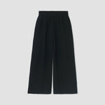 BEAUMONT ORGANIC Evora Cheesecloth Trousers in Black