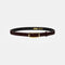 ESSENTIEL ANTWERP Klub Textured Leather Belt in Brown