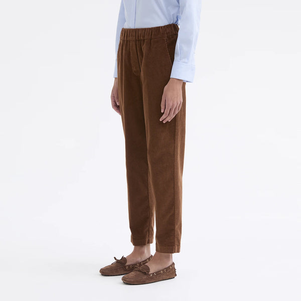 ROSSO35 Cord Trousers in Chestnut