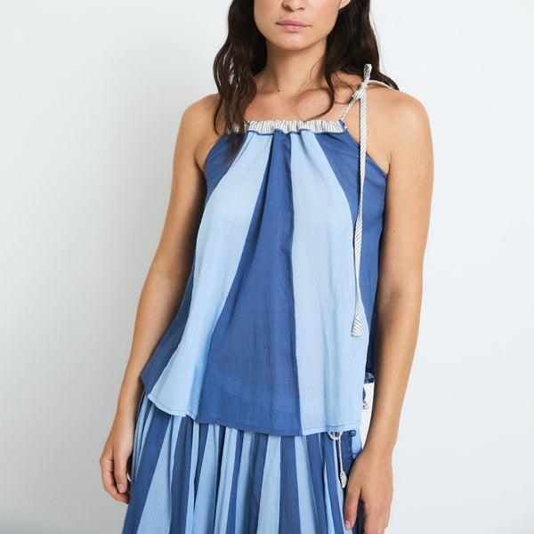 SOPHIE + LUCIE Circo Voile Top in Blue