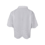 BLACK COLOUR BCAgneta Lace Blouse in Off White