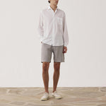 HARTFORD Joggy Linen Shorts in Sage