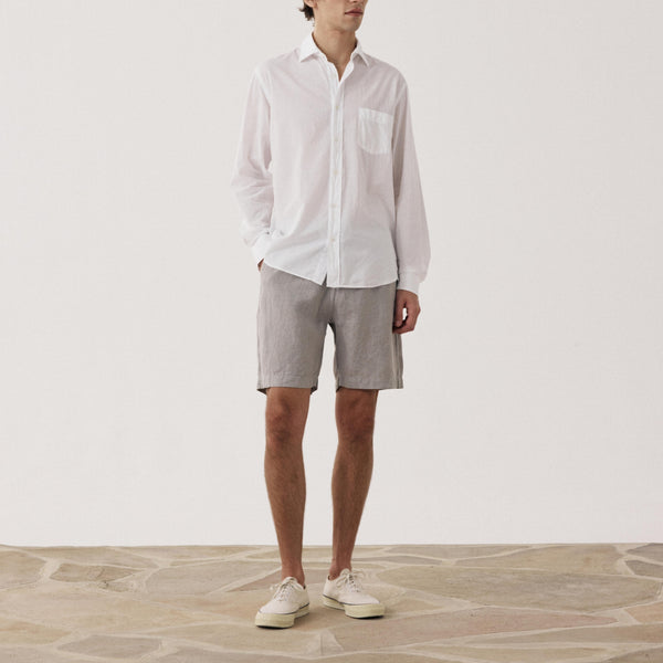 HARTFORD Joggy Linen Shorts in Sage