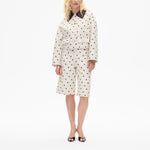 BAUM UND PFERDGARTEN Bebeth Cropped Jacket in Egret Creme Dot