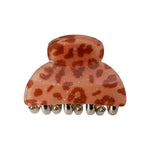 BLACK COLOUR BCKaz Small Hair Claw in Camel Leo